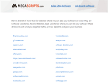 Tablet Screenshot of megascripts.com